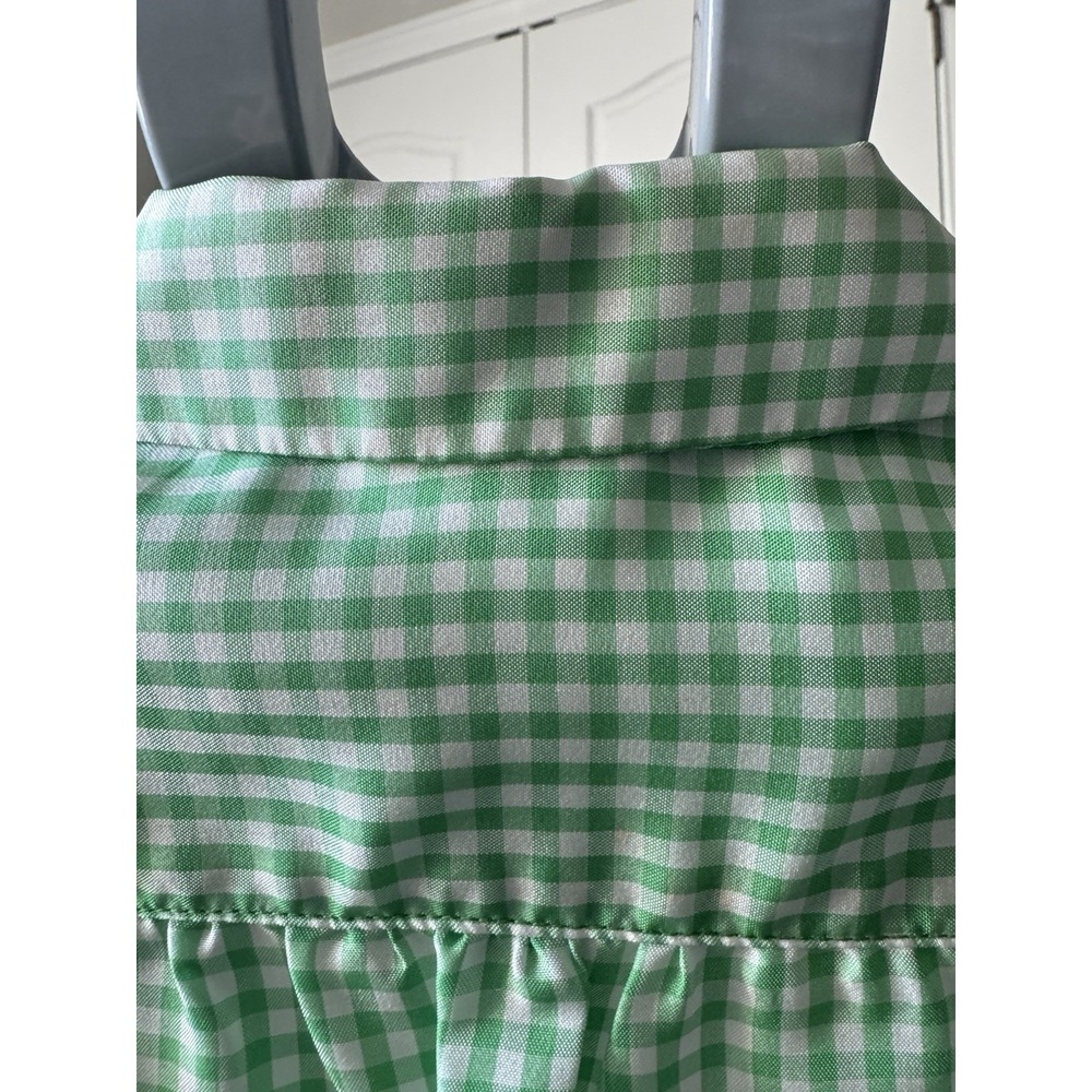 JH Collections Green And White Gingham Collared Button Up Shirt -‎ Size 8/9 - Picture 11 of 13